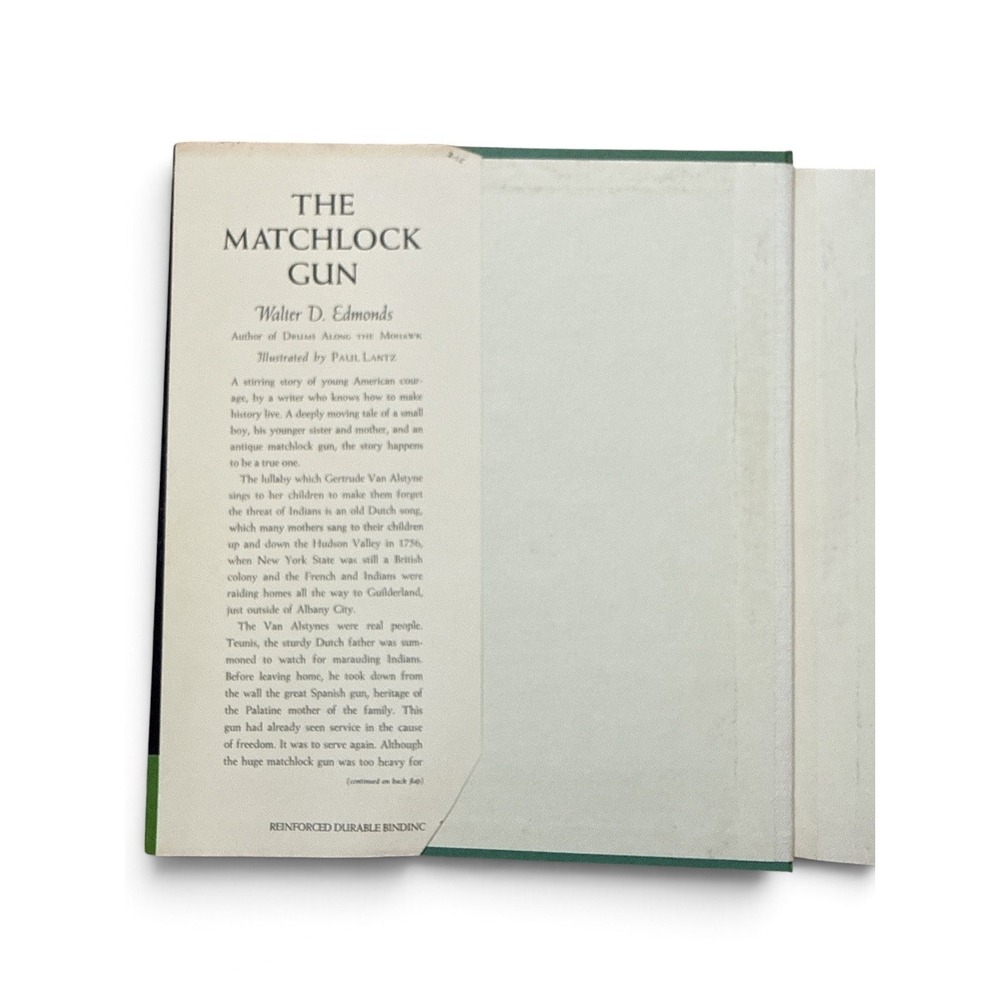 The Matchlock Gun By Walter D. Edmonds HC/DJ Vintage 1941 23rd Printing - Picture 4 of 12